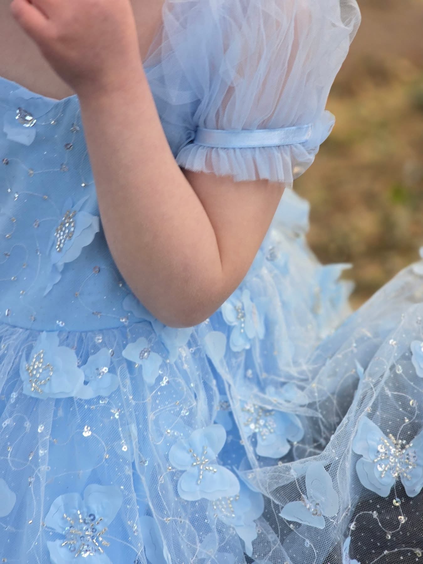 Butterfly kisses dress (blue)