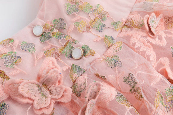 Butterfly kisses romper (pink)