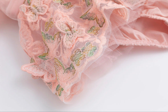 Butterfly kisses romper (pink)