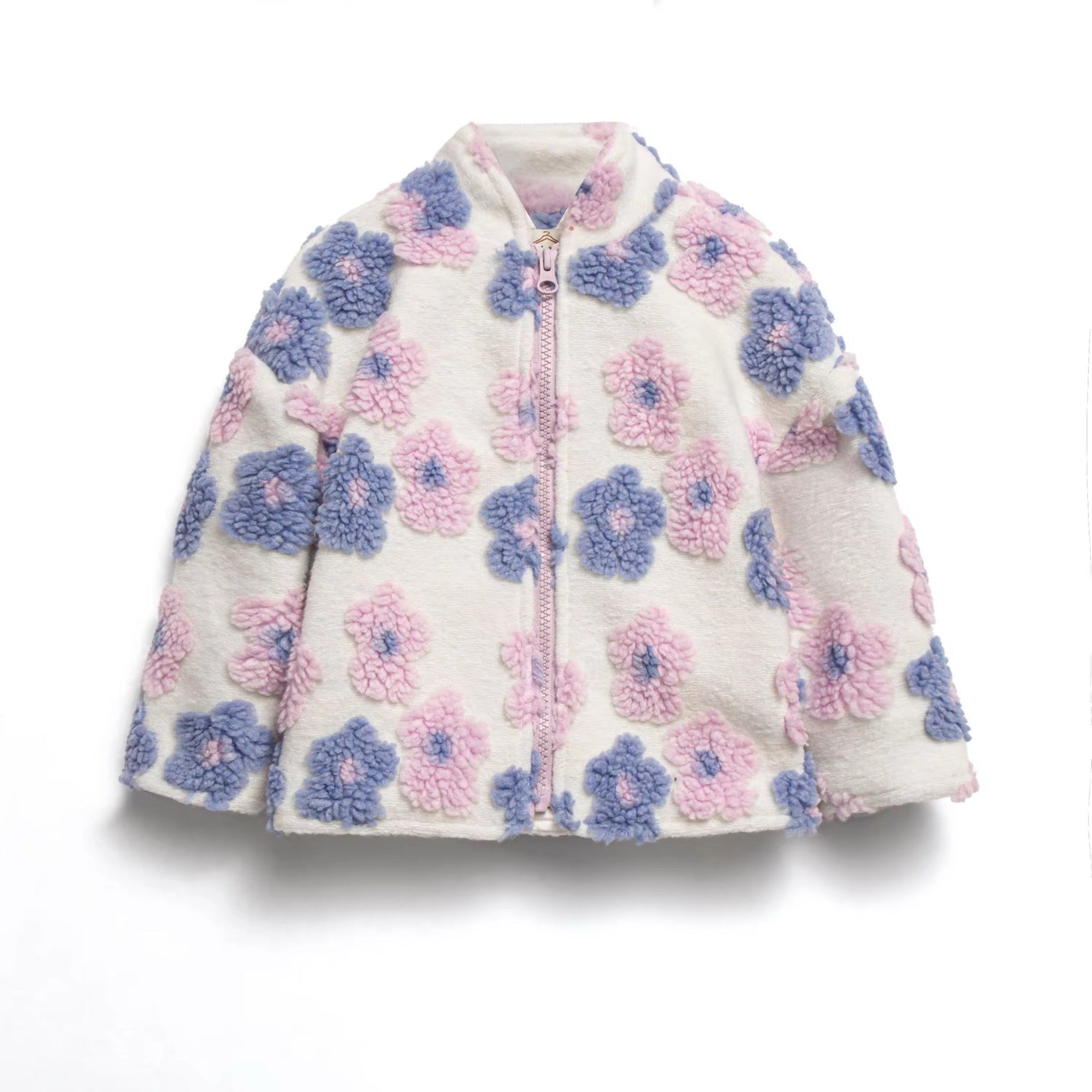 Lilac floral teddy jacket