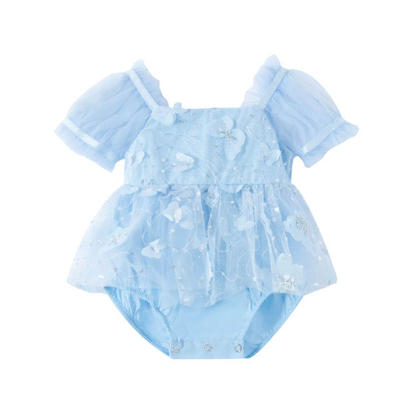 Butterfly kisses romper (blue)