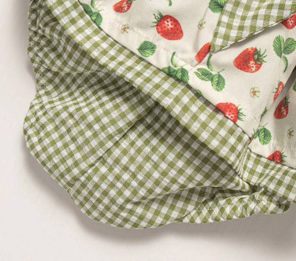 Strawberry fields romper