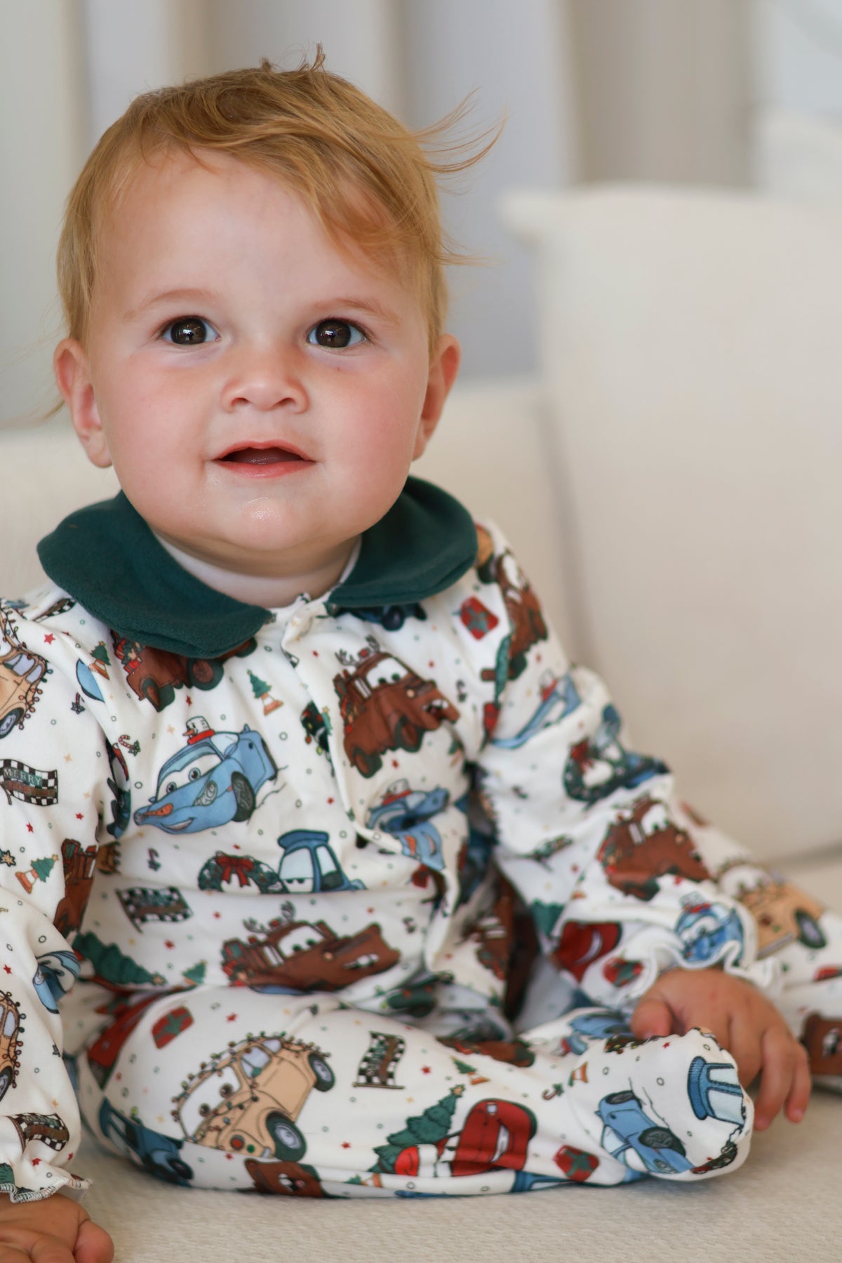Cars Christmas sleepsuit