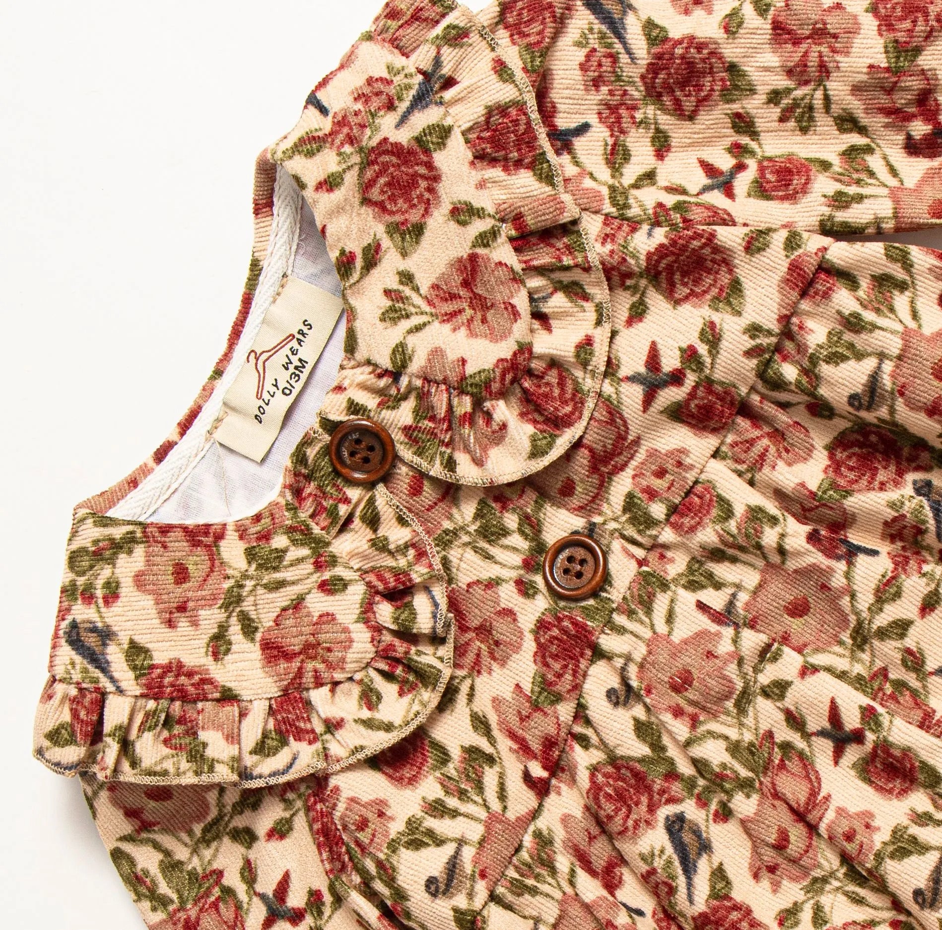 Mary-rose corduroy romper