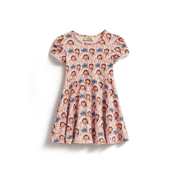 Pink rainbow Ohana essential dress