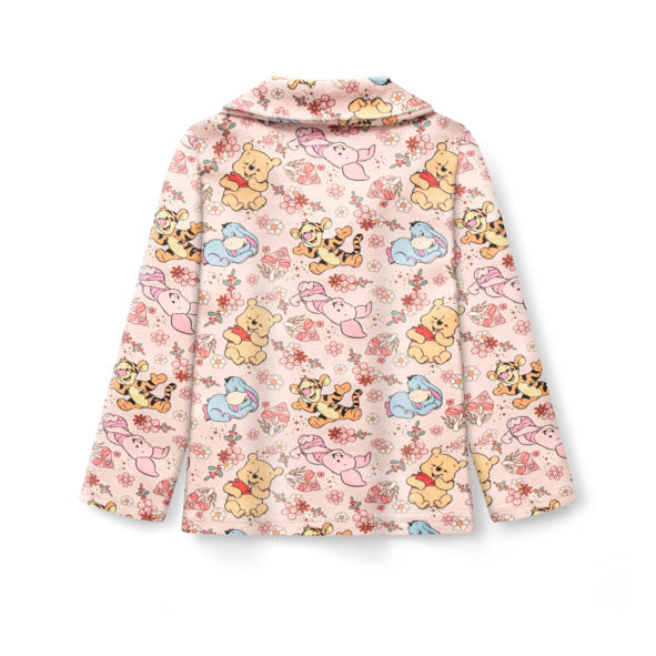 Bear and piglet buttoned pyjamas