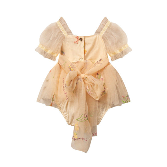 Floral daise tulle romper
