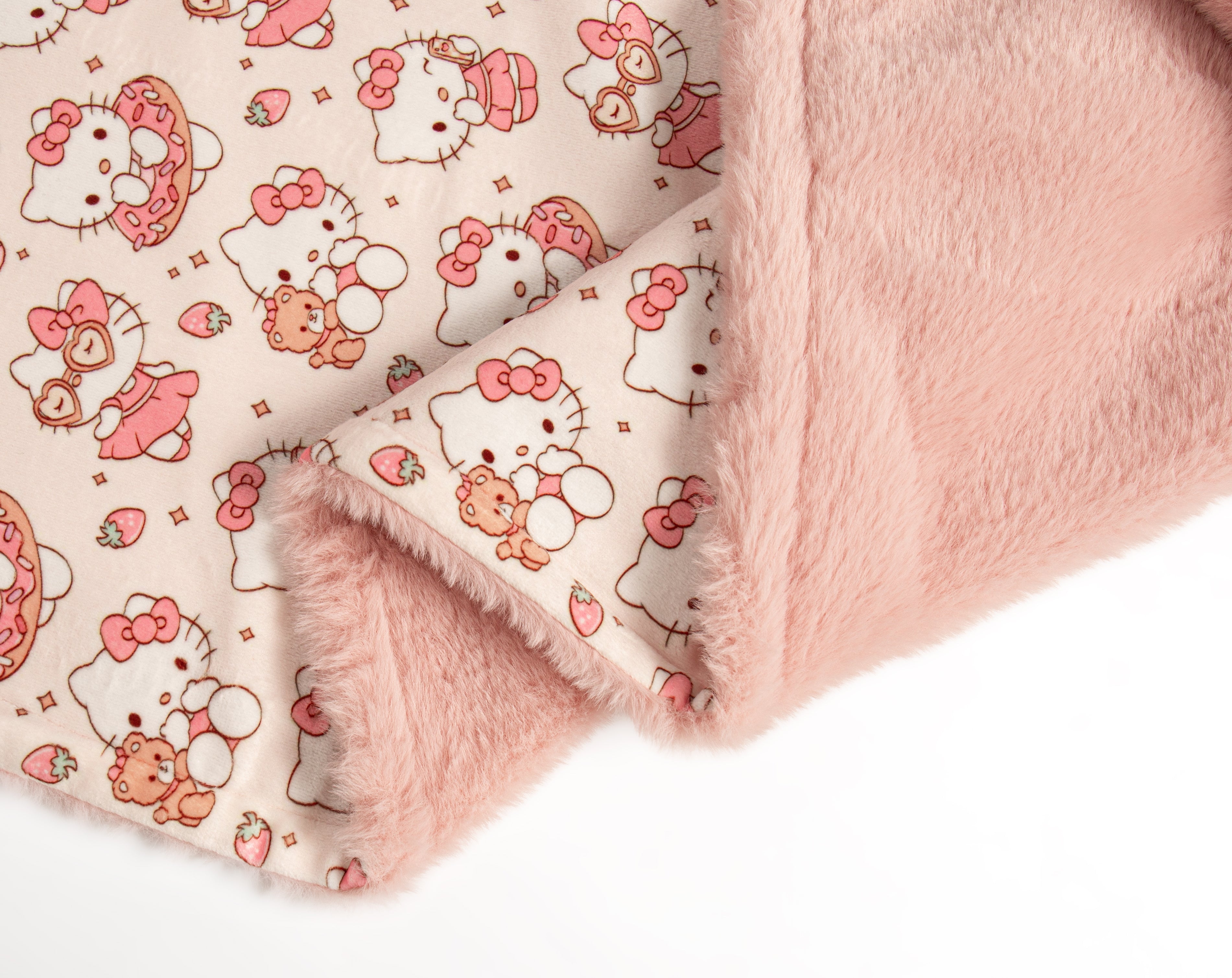 Strawberry kitty blanket