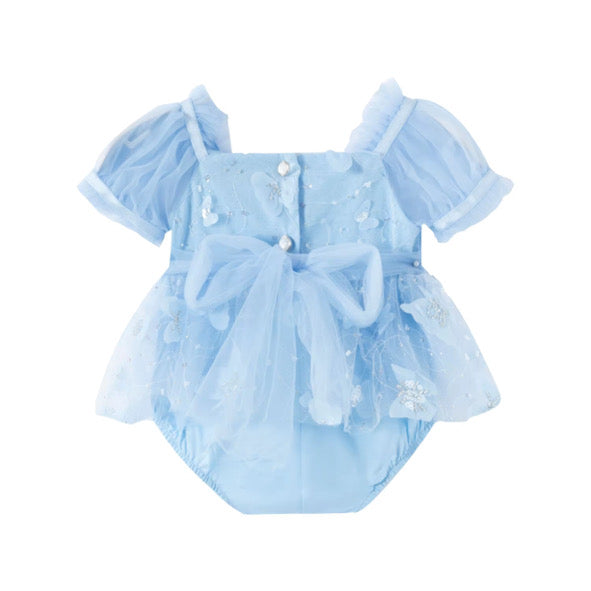 Butterfly kisses romper (blue)