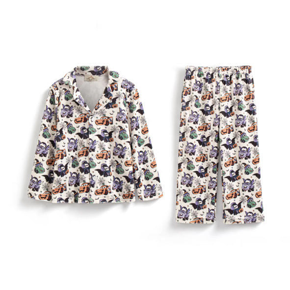 PRE ORDER Halloween cars buttoned pyjamas (latest dispatch 20th of October)