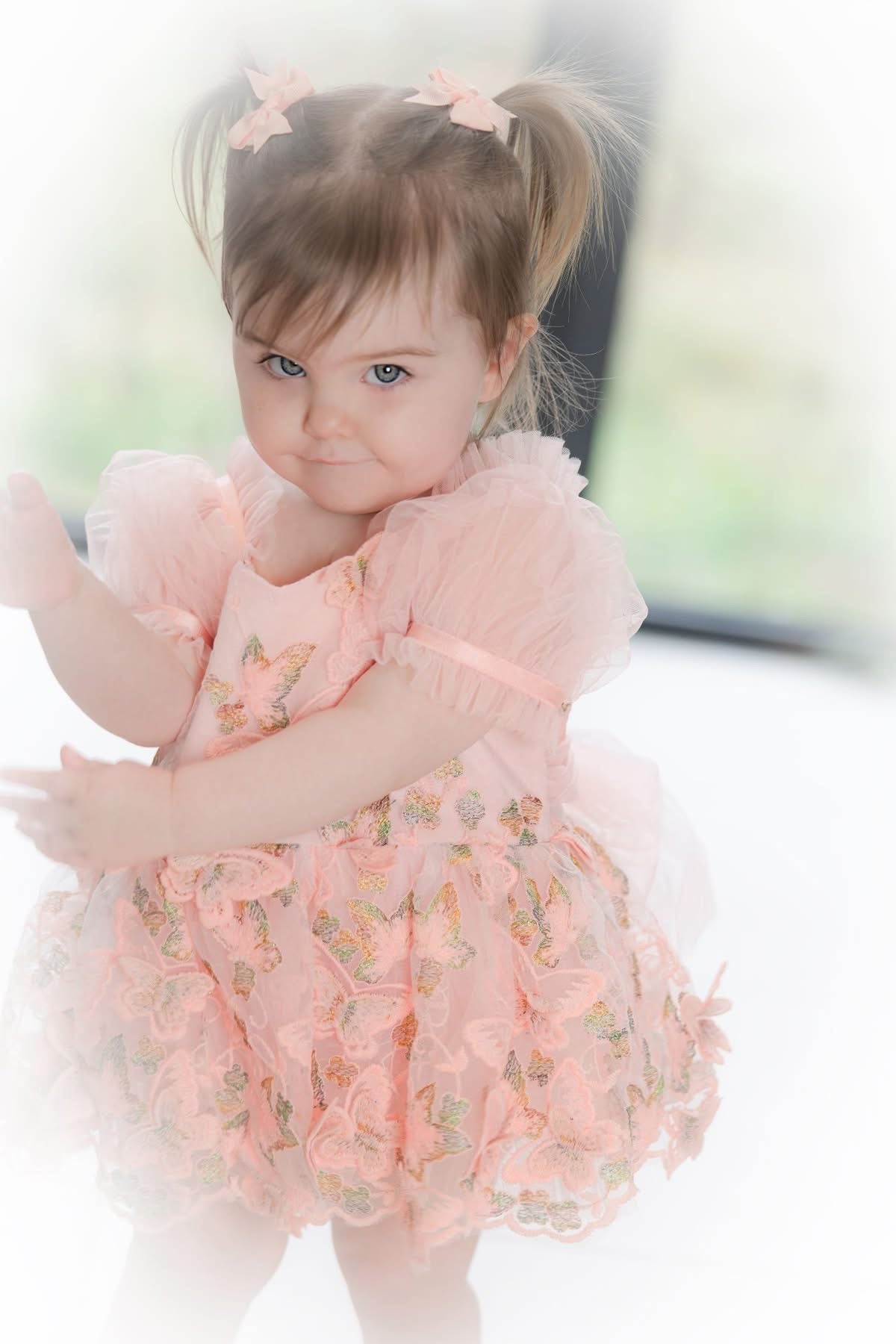 Butterfly kisses romper (pink)