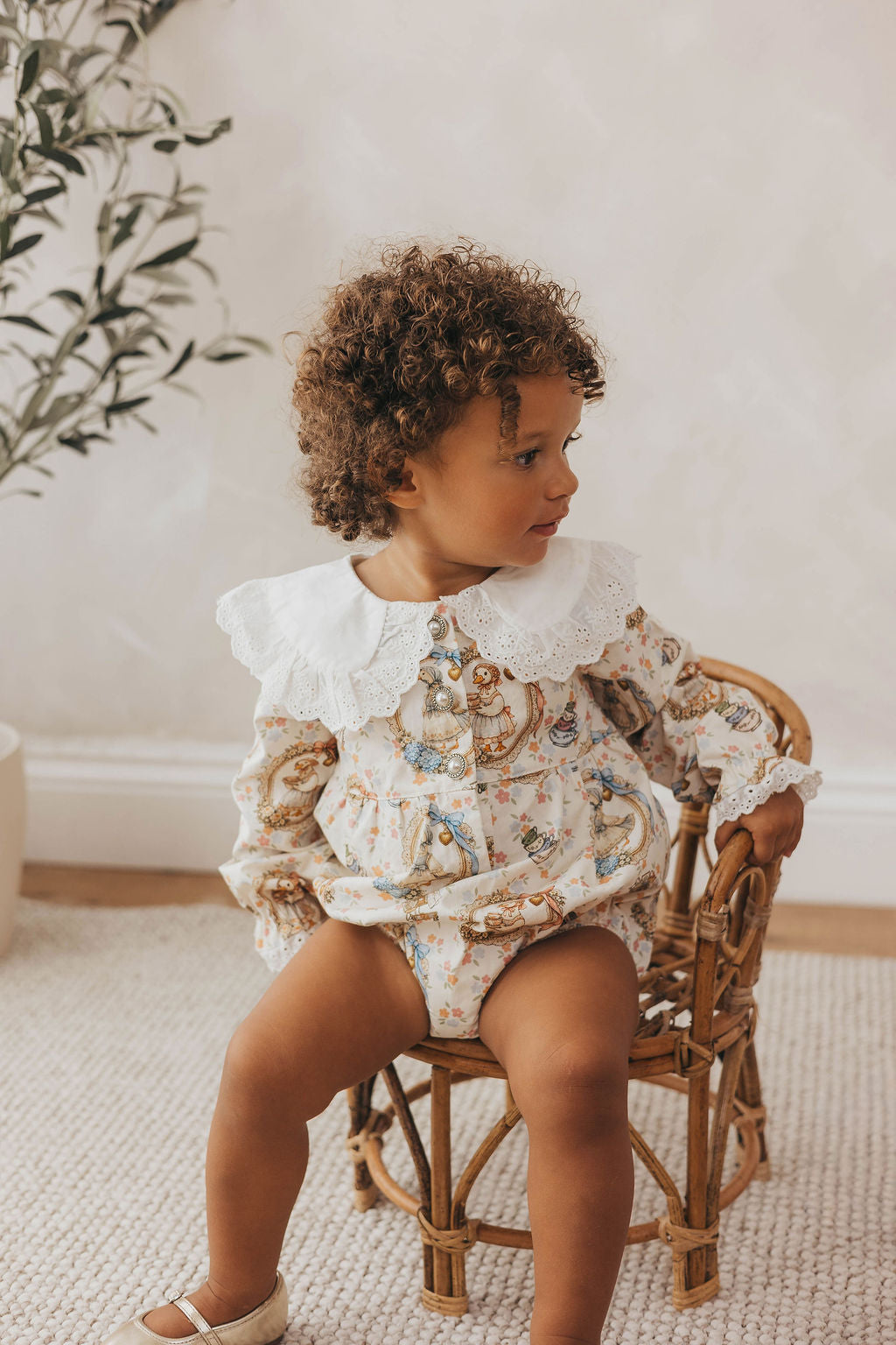 Mother goose buttoned romper (coming soon)