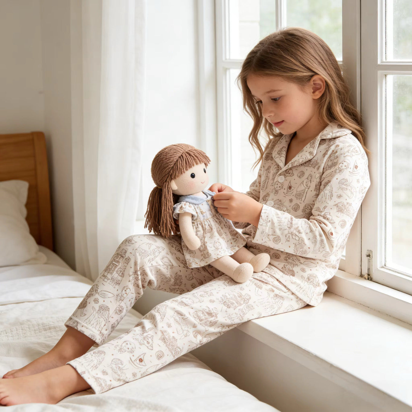 Ocean princess buttoned pyjamas