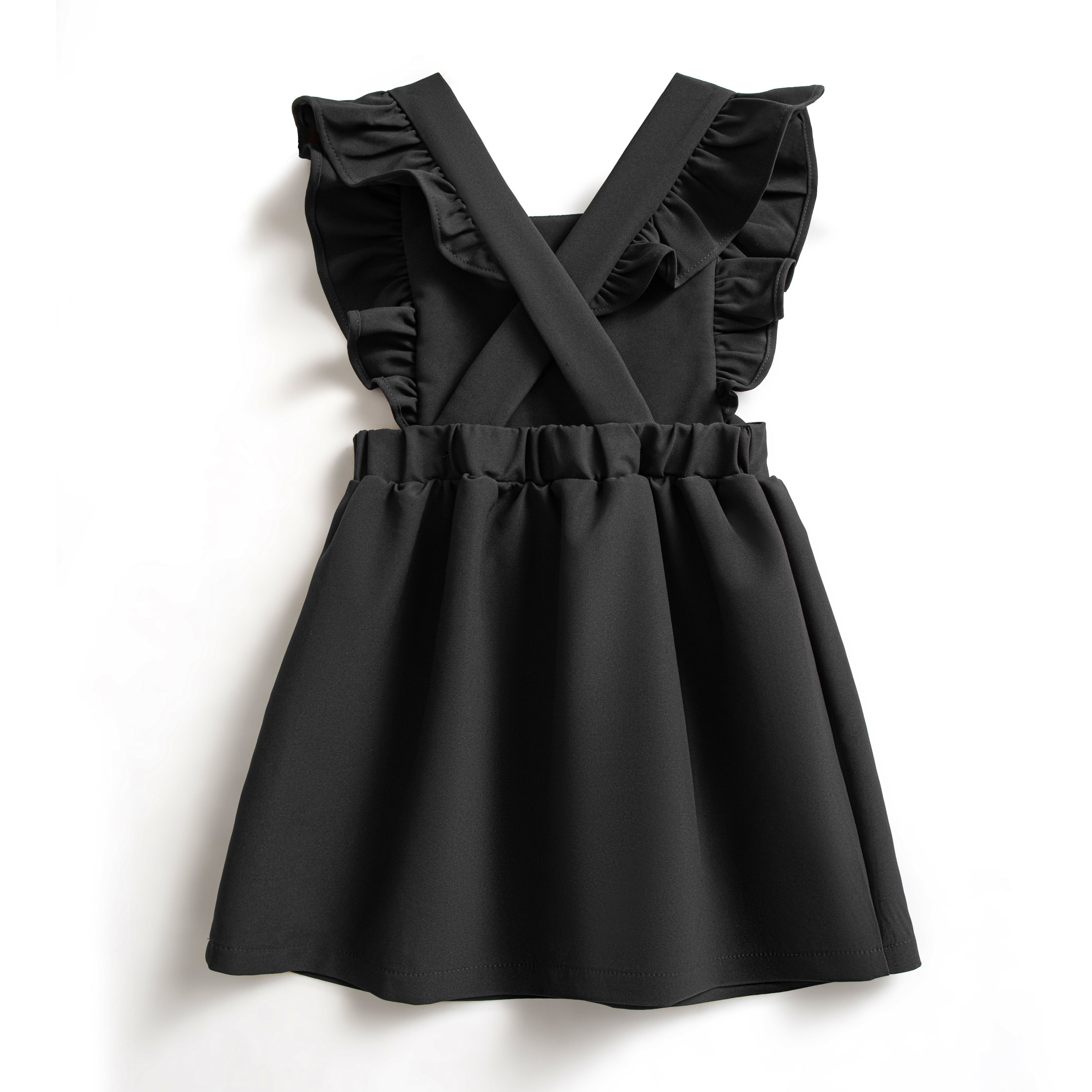 School pinafore bow dress