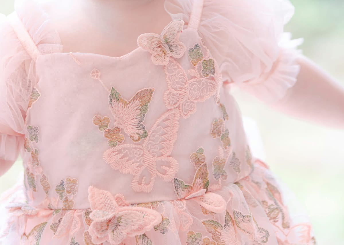 Butterfly kisses romper (pink)