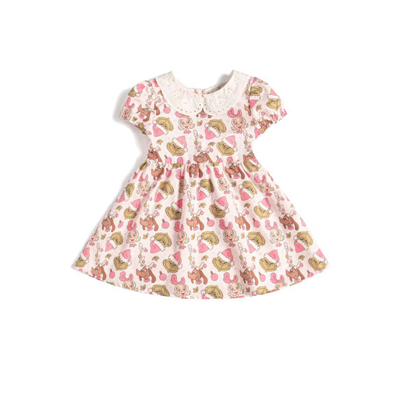 He’s a mean one tie back dress