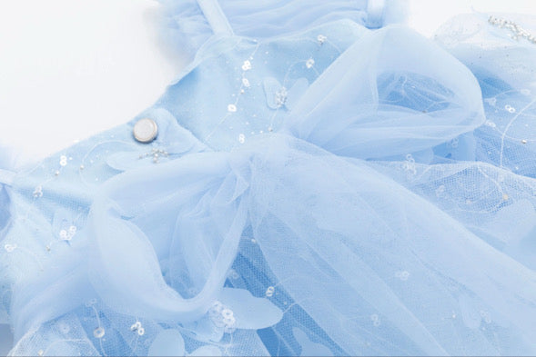 Butterfly kisses romper (blue)