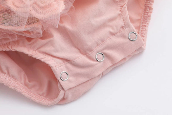 Butterfly kisses romper (pink)