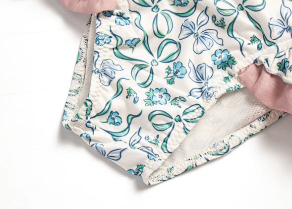 Dainty bows swimsuit UV50