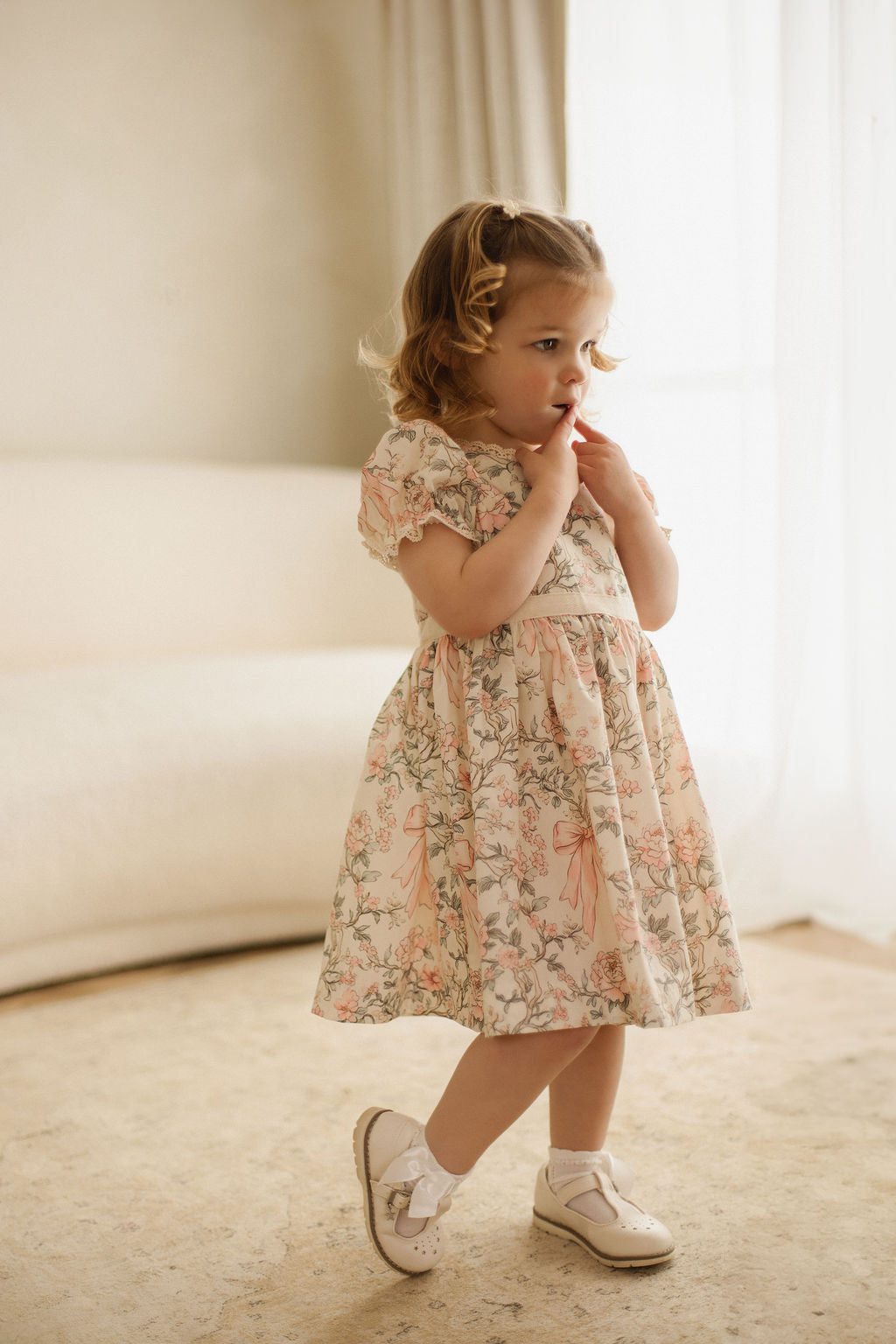 Vintage bow garden dress