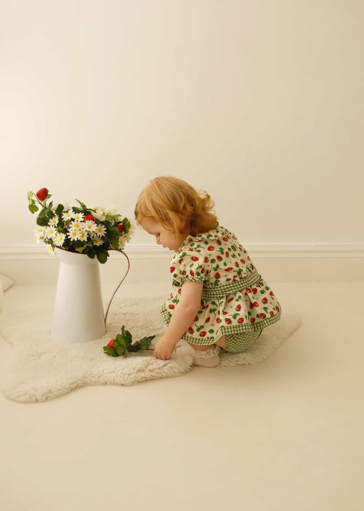 Strawberry fields romper