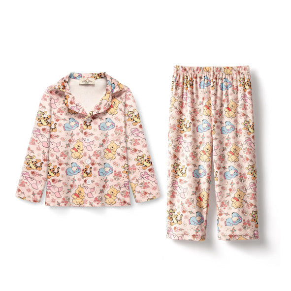 Bear and piglet buttoned pyjamas