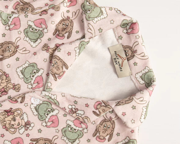 Mean one pink buttoned pyjamas