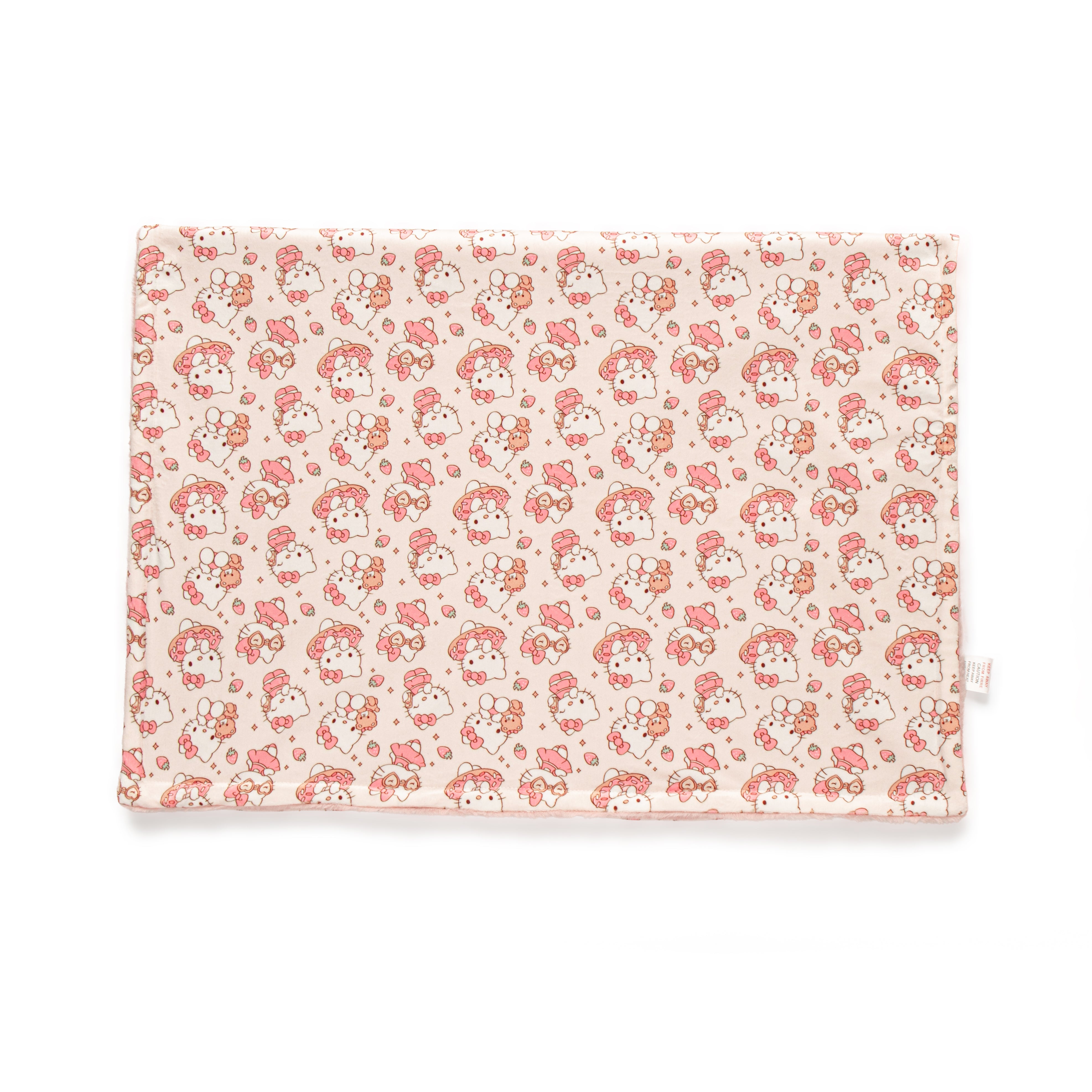 Strawberry kitty blanket