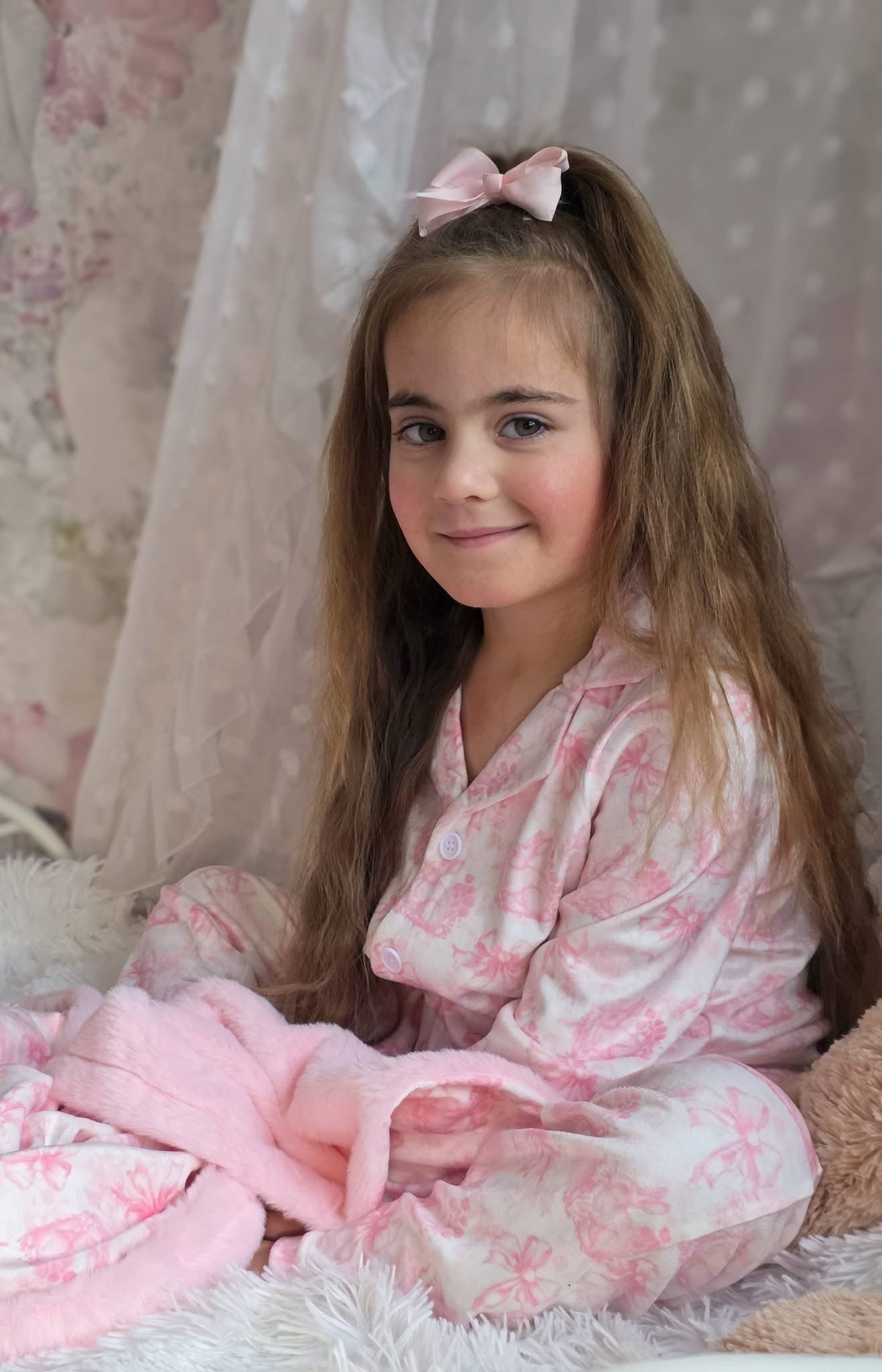 Bunny blossom buttoned pyjamas