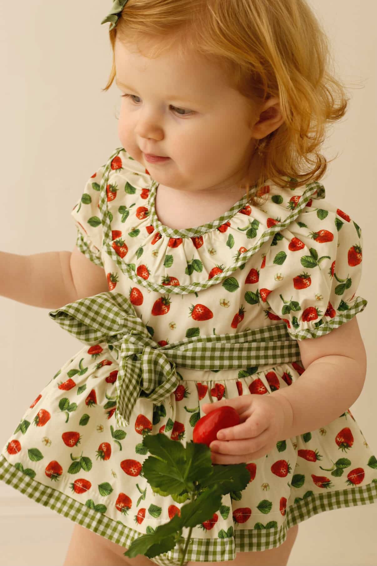 Strawberry fields romper