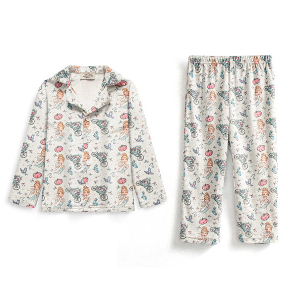 Glass slipper buttoned pyjamas