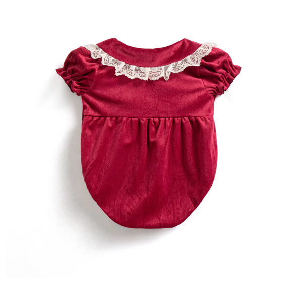 Ruby velvet romper
