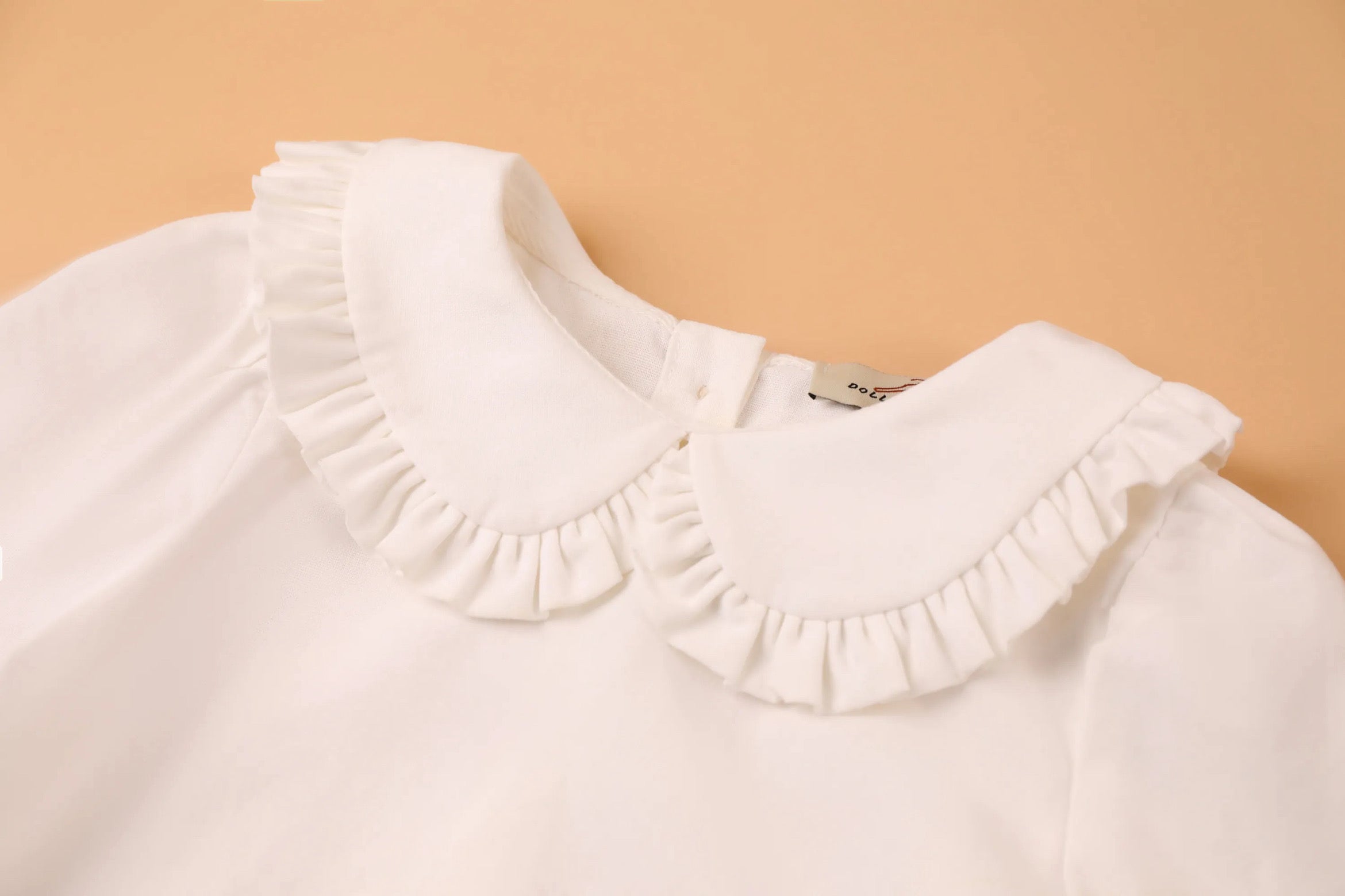 Frill collar long sleeve blouse