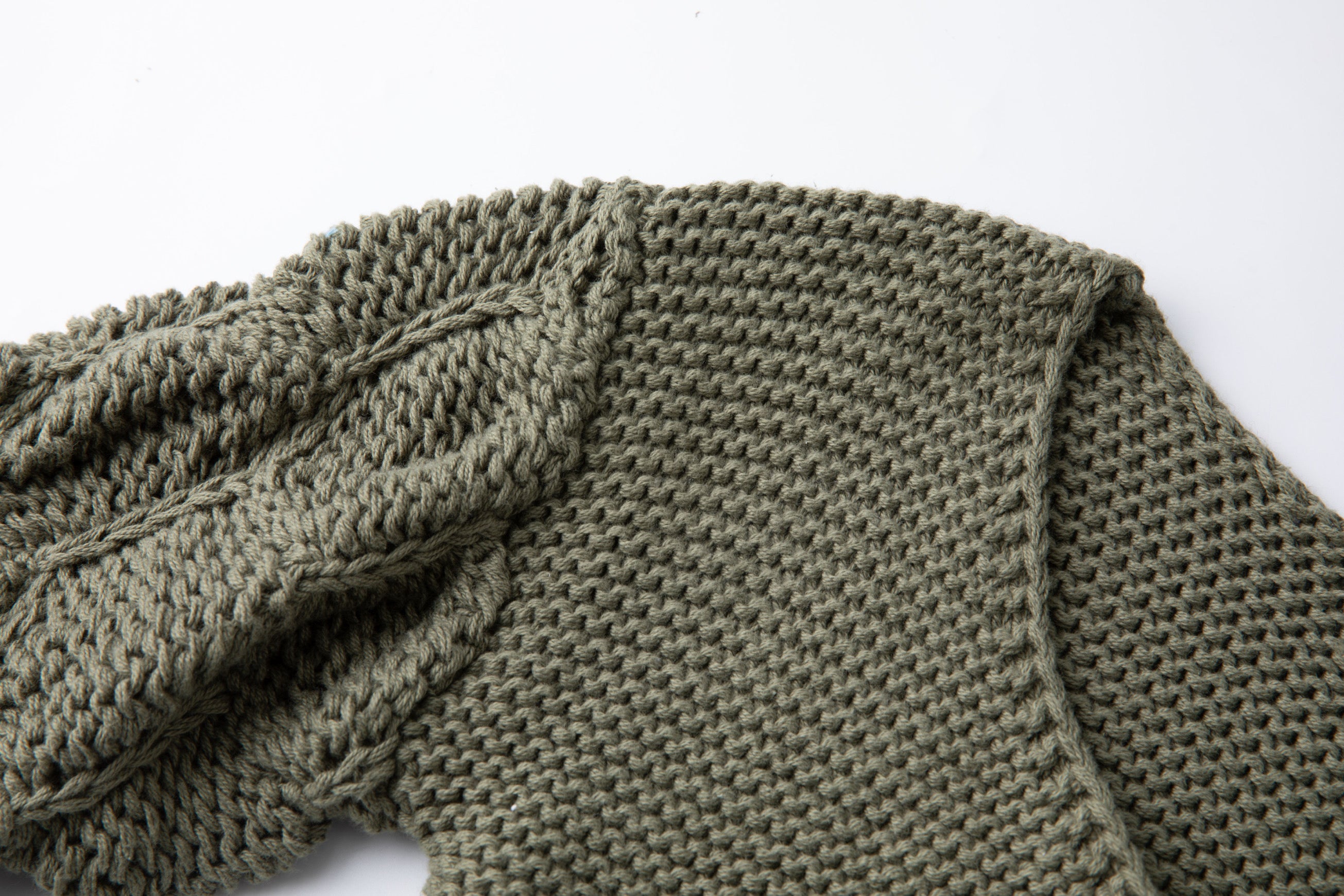 Khaki knitted bolero