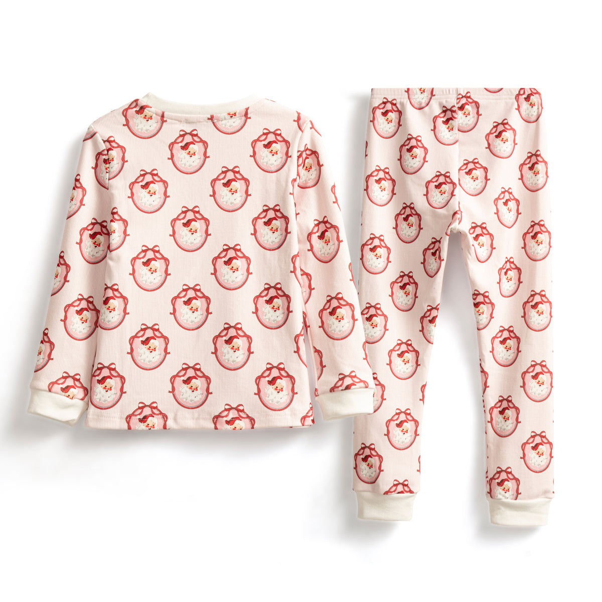 Santa pink stripe pyjamas