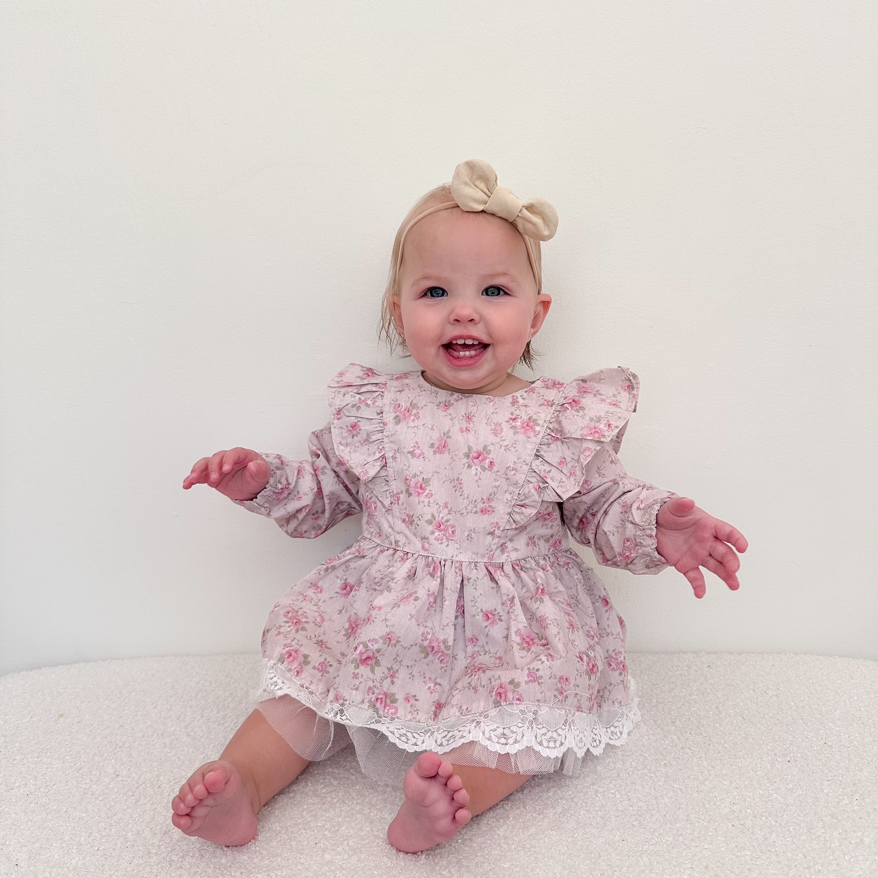 Anais lace trim romper