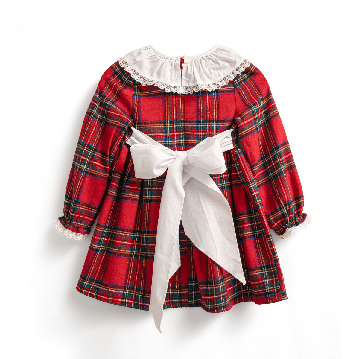 Ruby tartan tie back dress