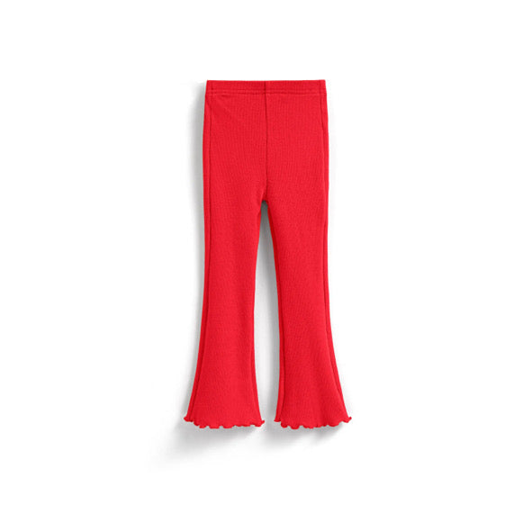 Red valentines flare leggings