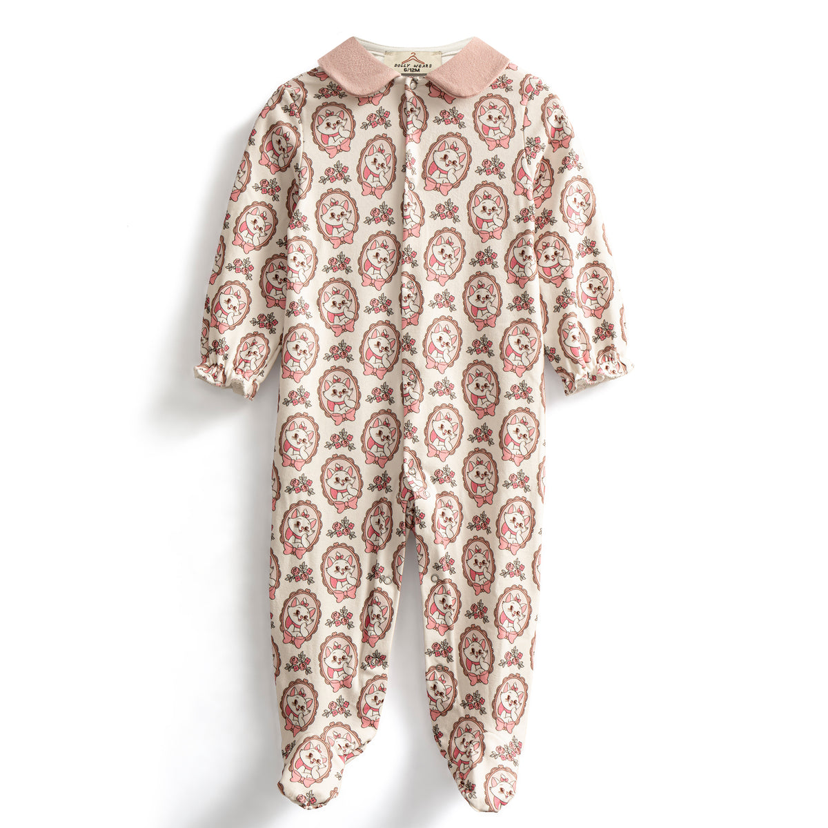 Pink kitty sleepsuit