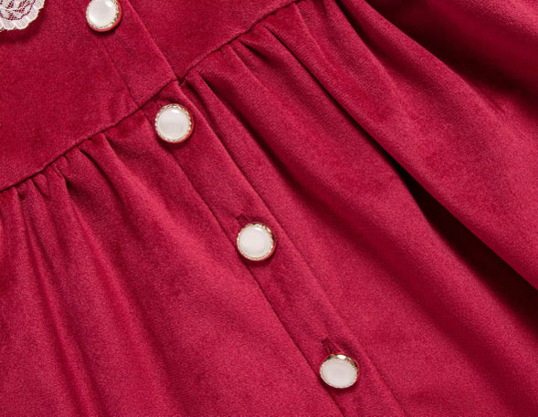 Ruby velvet dress