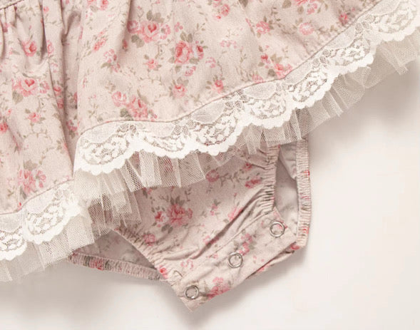 Anais lace trim romper