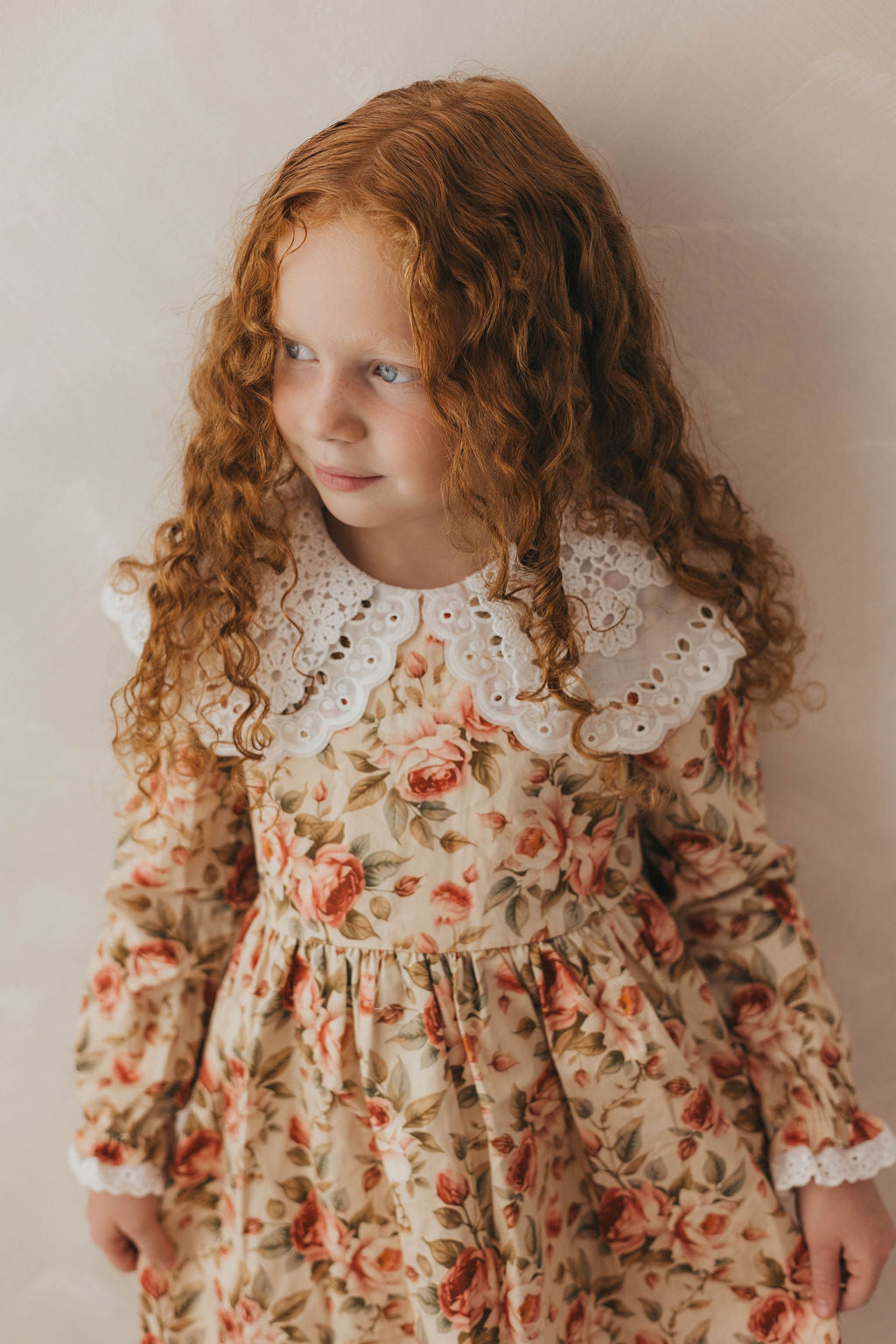 English rose double collared dress(coming soon)