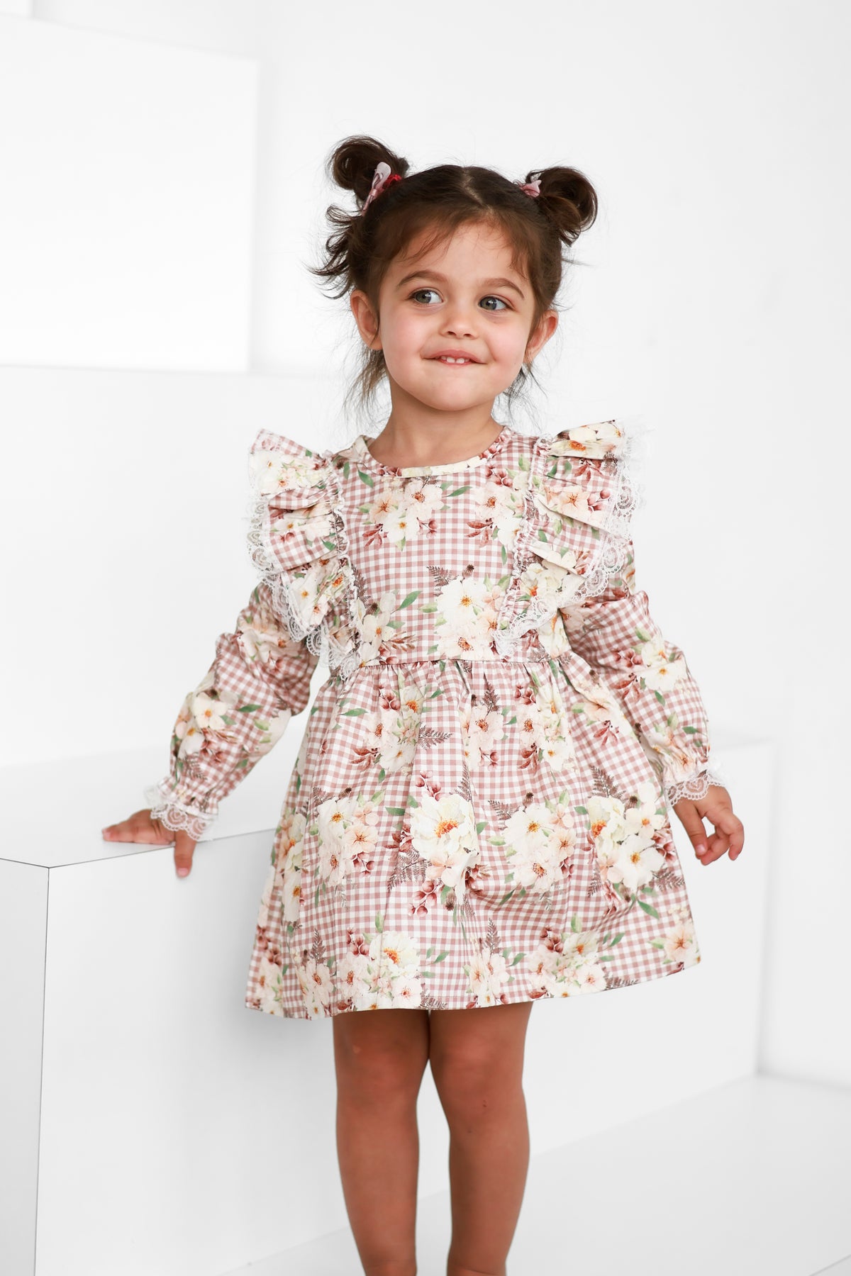 Gingham fields dress