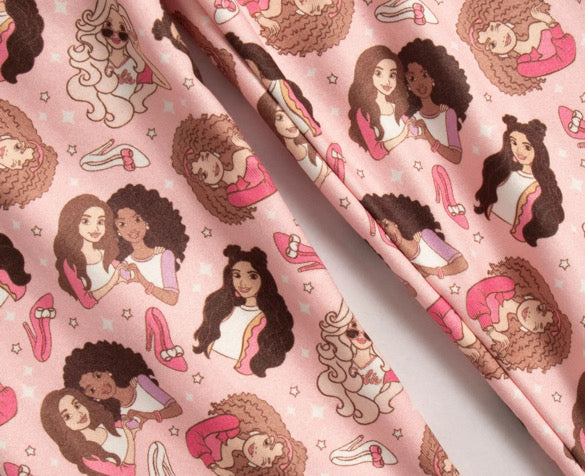 Pink girl crew pyjamas