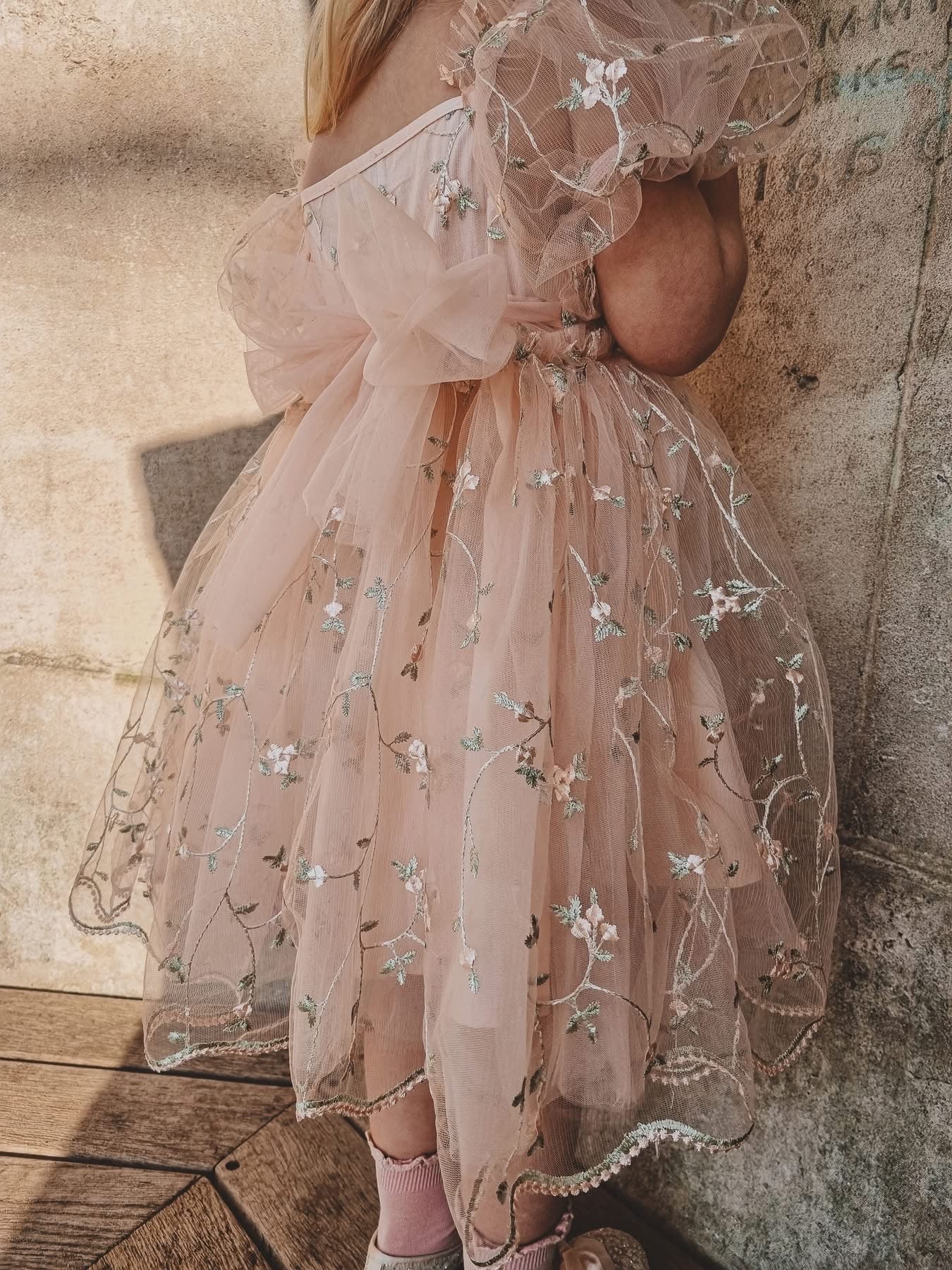 Tear drop lace dress