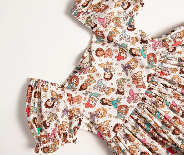 Baby girl gang tie back dress