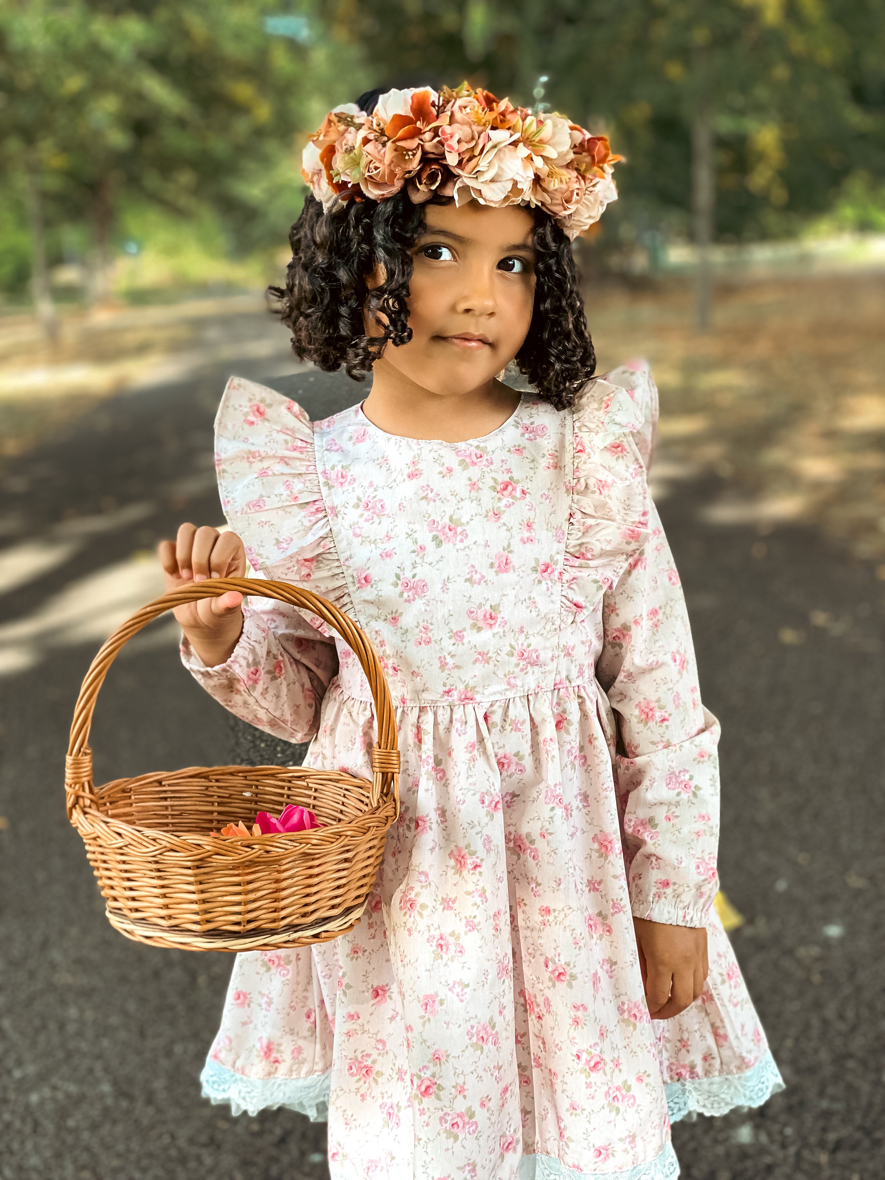 Anais lace trim dress