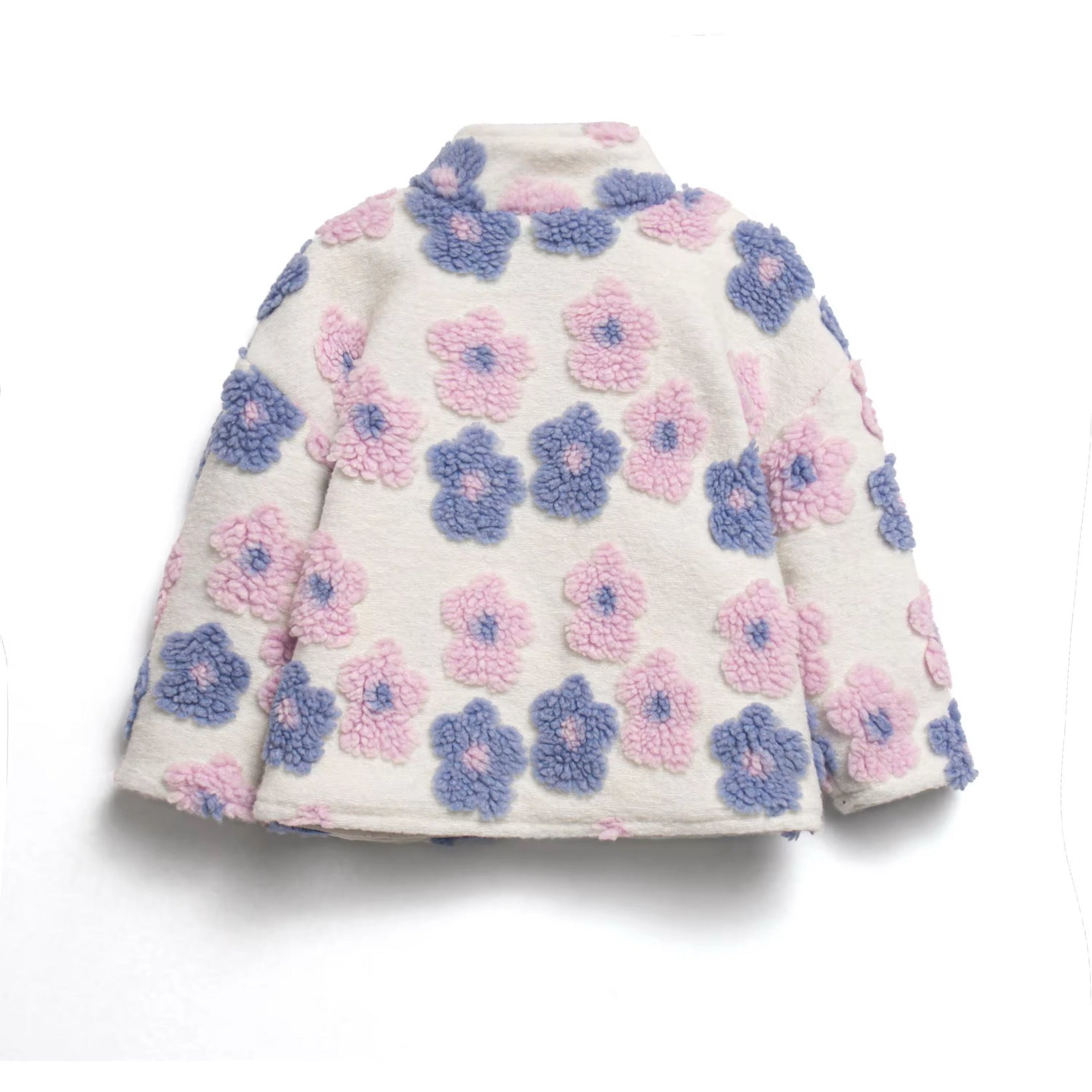Lilac floral teddy jacket