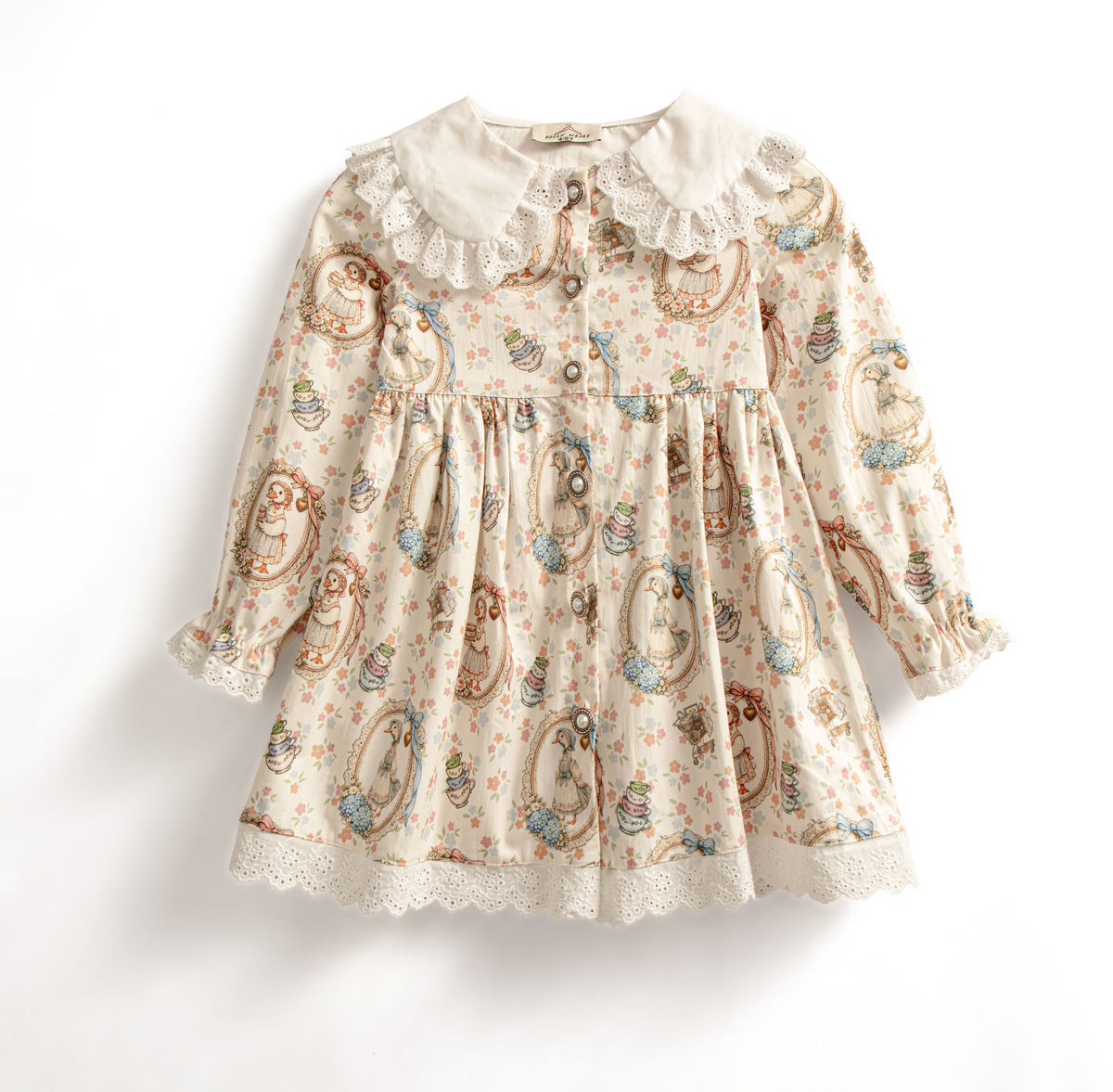 Mother goose buttoned dress