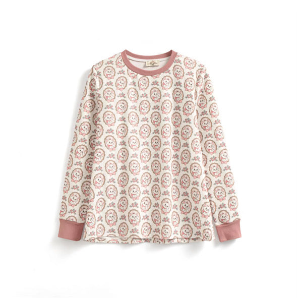 Pink kitty adult pyjamas